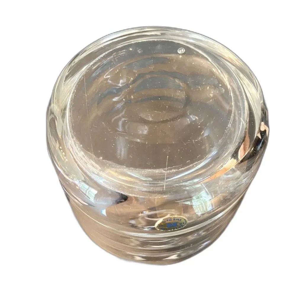 MCM Reijmyre Sweden Hand-Blown Crystal Decanter Carafe w/ Polished Pontil